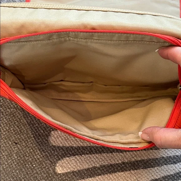 COACH ORANGE HANGING TOILETRY/COSMETICS BAG - Picture 6 of 13